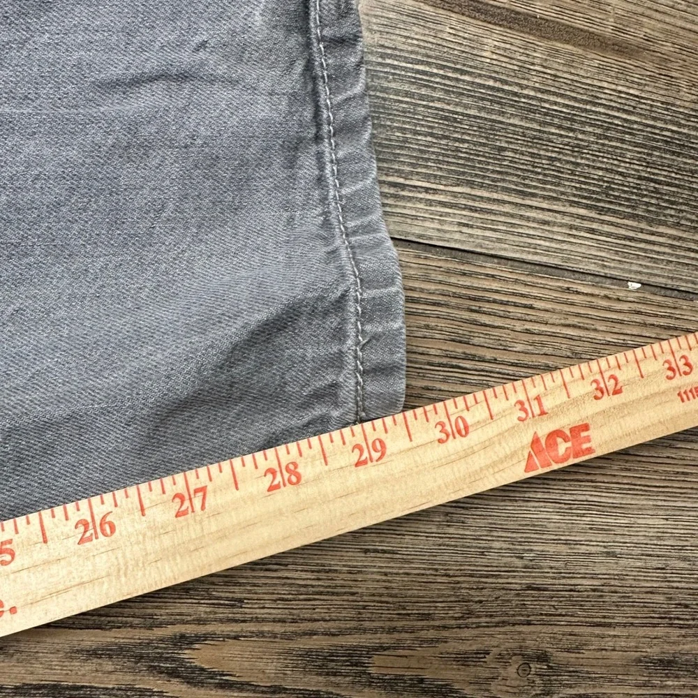 Levis 569 Loose Straight Jeans Mens 42x29.5 Grey Denim Cotton Relaxed